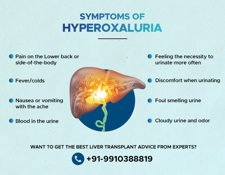 symptoms of hyperoxaluria